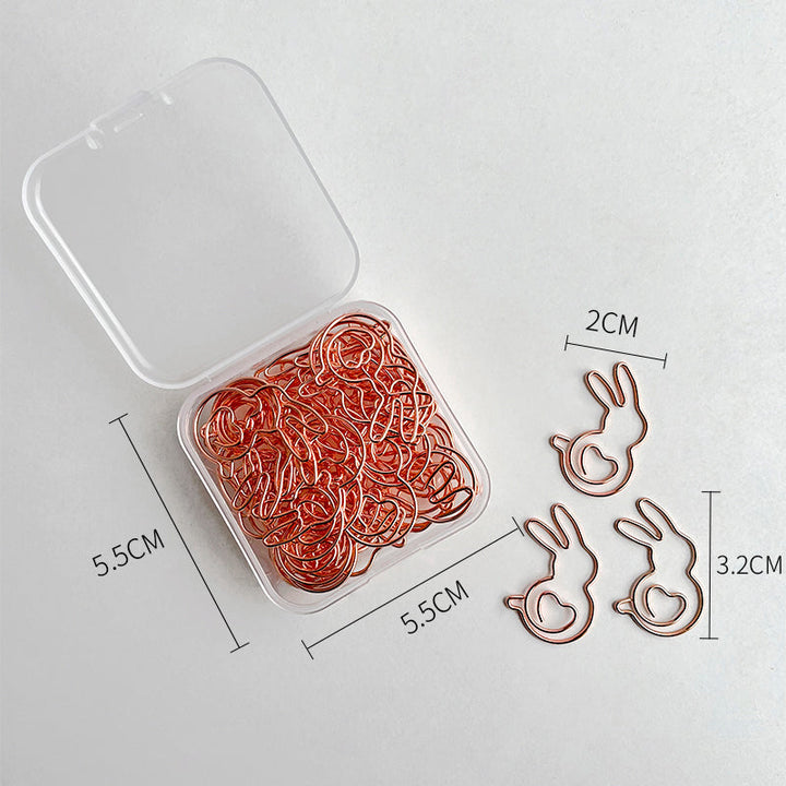 Crown Bunny Heart Shape Cute Paper Clips, perfect as floral supplies.