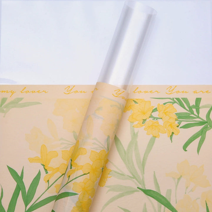 Botanical Print Flower Wrap Paper Pack 20 (30x50cm)