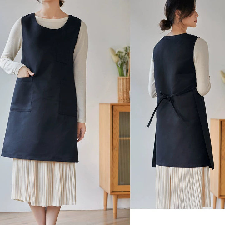 Japanese Style Thick Polyester Apron for Women