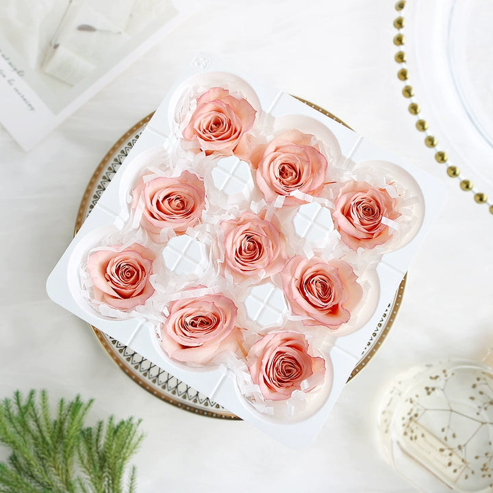 Elegant Preserved Roses - 3.5-4.5cm Bloom for Timeless Arrangements