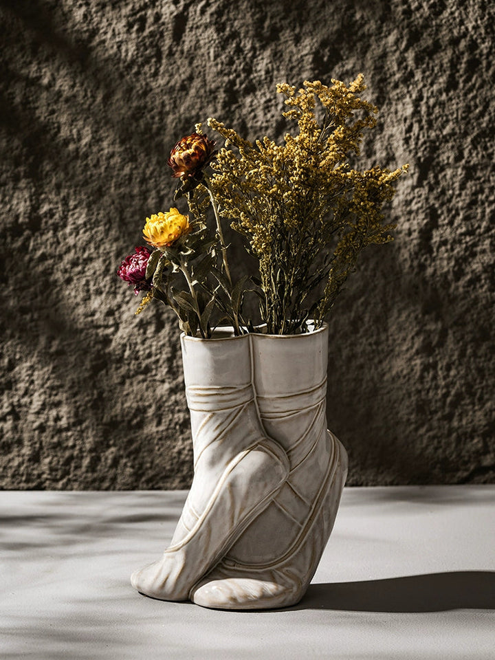 Unique Ballet Shoes Ceramic Vase