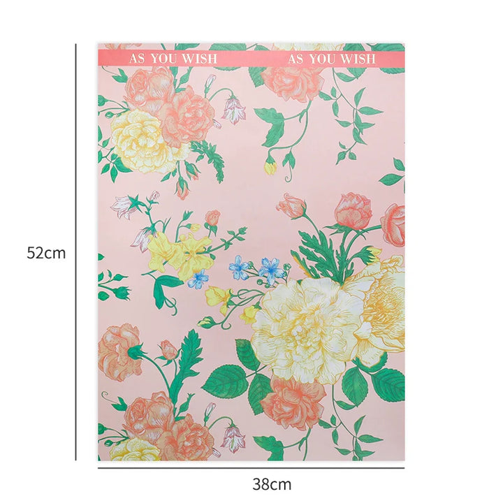 New Floral Sea Series Atmosphere Art Paper for Floral Bouquet Wrapping – 14 Sheets