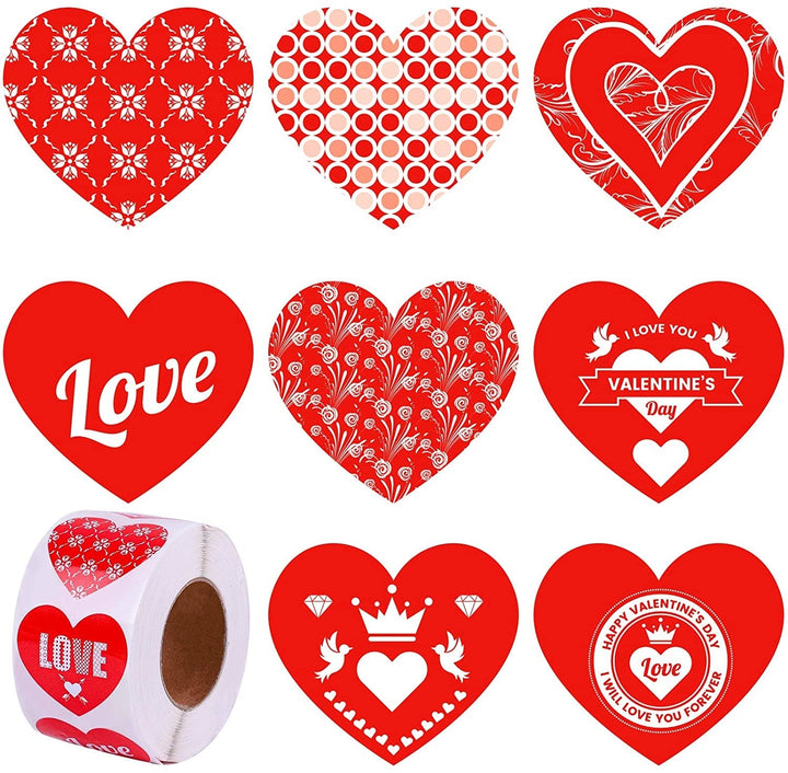 500pcs Valentine's Day Decorative Heart Stickers is a delightful addition to your valentine's day bouquets collection.