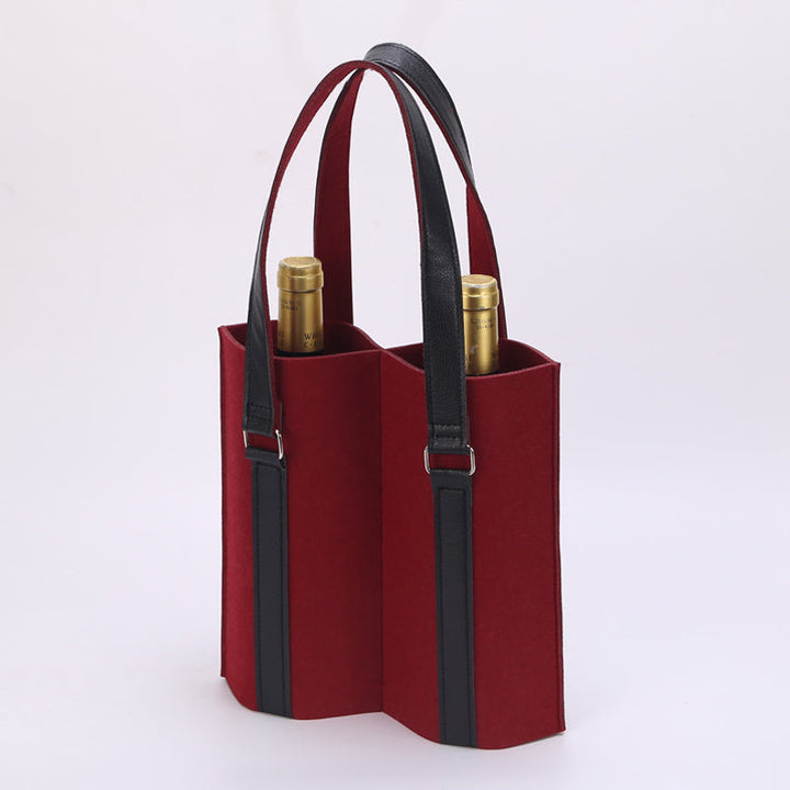 Two-bottle Felt Wine Bottle Gift Bags