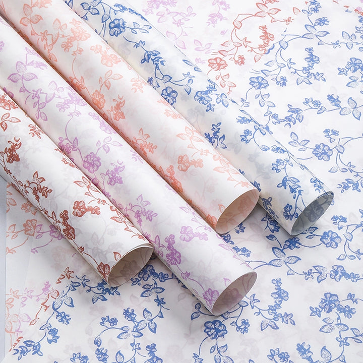 Bouquet Flower Art Paper Kapok Paper  Waterproof FLower Wrapping Paper Pack 10