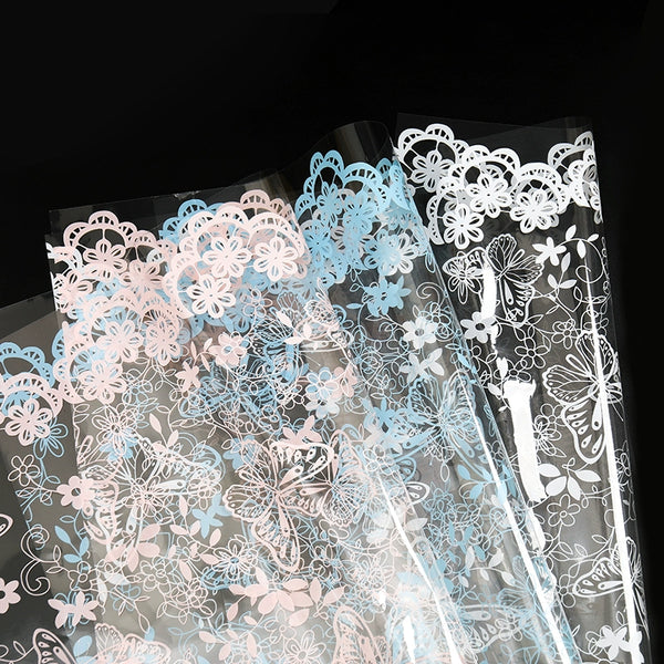 Lace Mesh High-Transparency Cellophane Flower Wrapping Paper – Waterproof & Dustproof