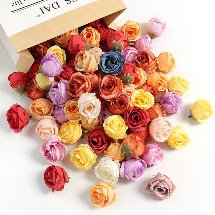 4cm Artificial Rose Flower Heads Pack 30 is a perfect addition to your florist supplies collection.