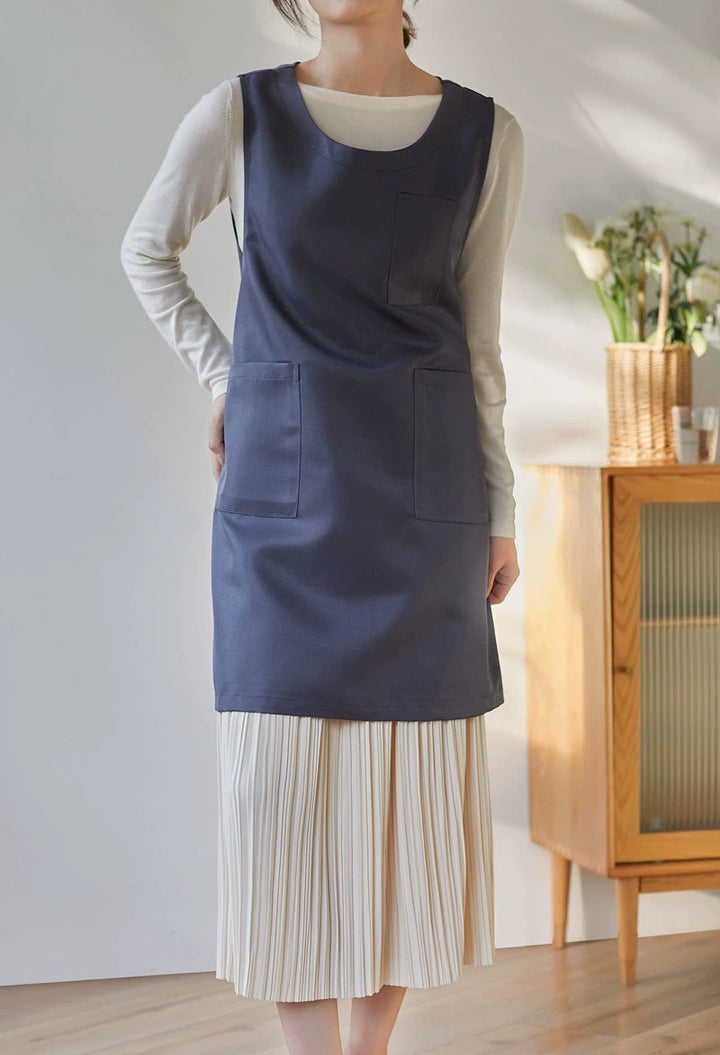 Japanese Style Thick Polyester Apron for Women