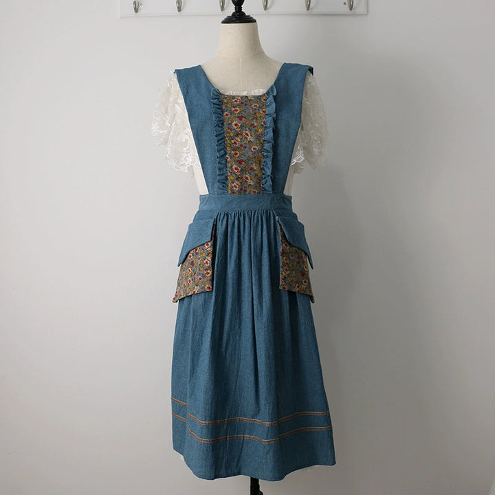 Vintage Summer Cotton Apron for Women