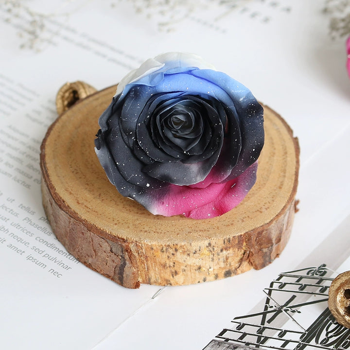 Preserved Single Rose Head for DIY Crafting – 4-5cm, Multiple Color Options