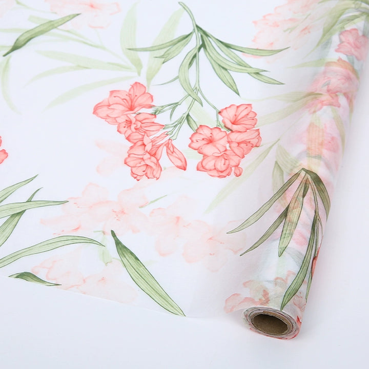 Floral Watercolor Non-Woven Flower Wrapping Paper - 50cm x 5 Yards