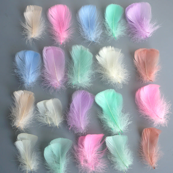 500pcs Macaron Colorful Feather for Bobo Balloon