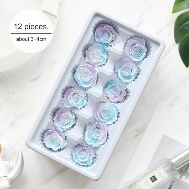 Iridescent Preserved Roses, 2-6cm Pack