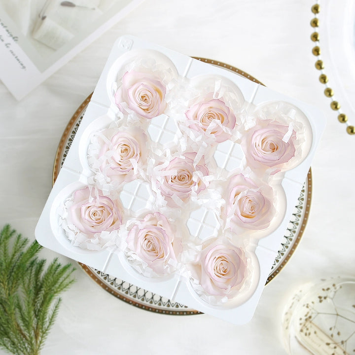 Elegant Preserved Roses - 3.5-4.5cm Bloom for Timeless Arrangements