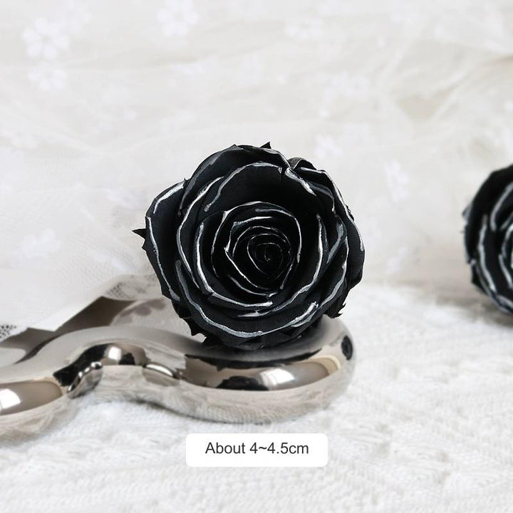 Preserved Single Rose Head for DIY Crafting – 4-5cm, Multiple Color Options