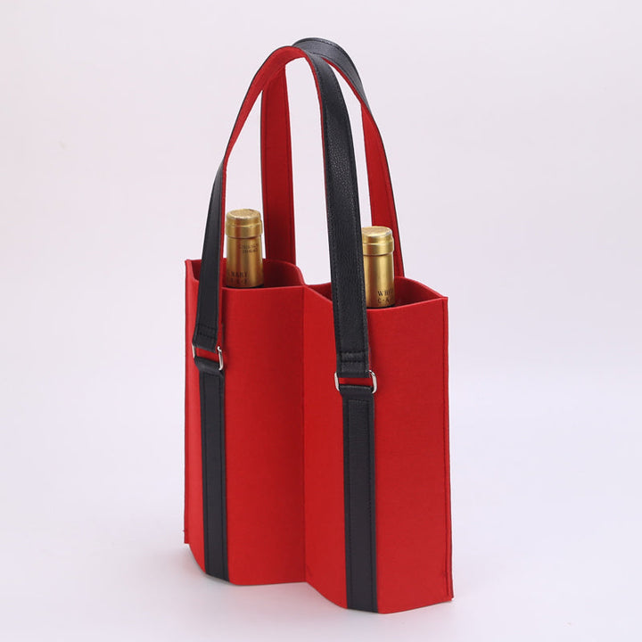 Two-bottle Felt Wine Bottle Gift Bags