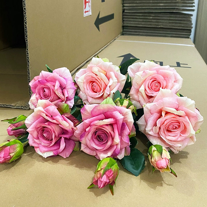 High-Quality Faux Hydrated Rose Stems for Home and Event Decor