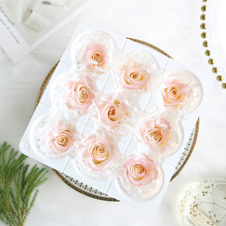 Elegant Preserved Roses - 3.5-4.5cm Bloom for Timeless Arrangements