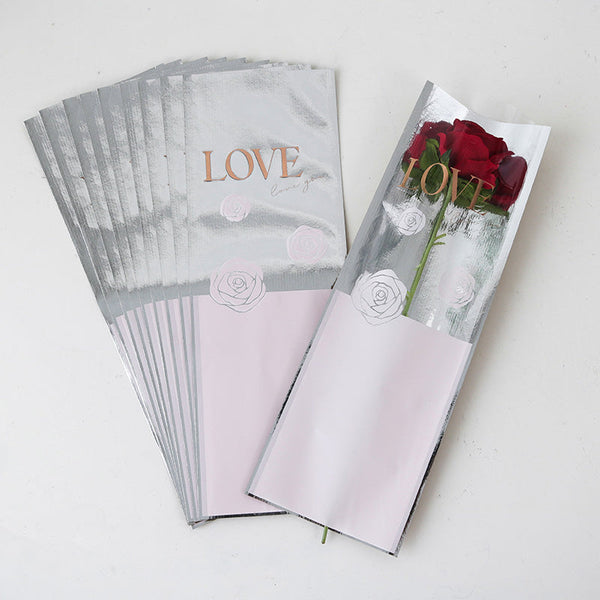 Single Stem Rose Floral Sleeves Bags Pack 20 is a delightful addition to your valentine flower collection.