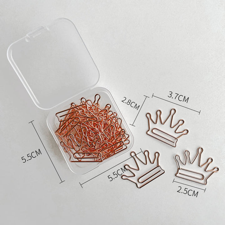 Crown Bunny Heart Shape Cute Paper Clips, perfect as florist supplies.