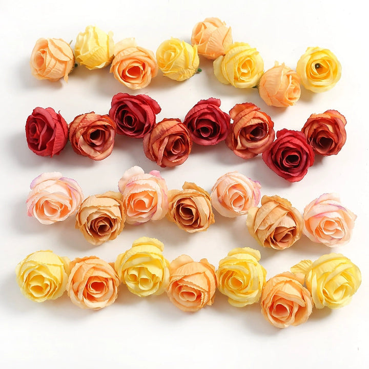 4cm Artificial Rose Flower Heads Pack 30 is a perfect addition to your florist supply collection.