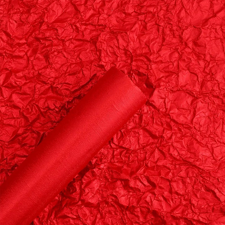 Vintage Red Celebration Series Waterproof Flower Wrapping Paper