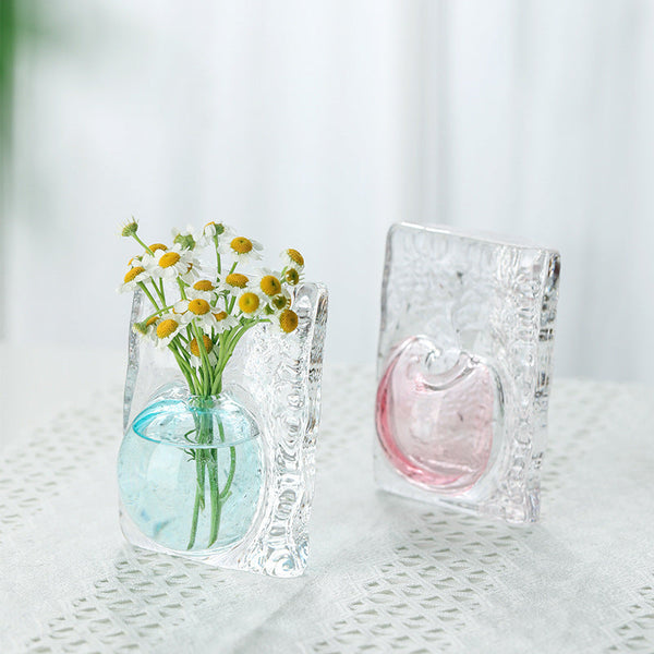 Unique Small Glass Crystal Vase