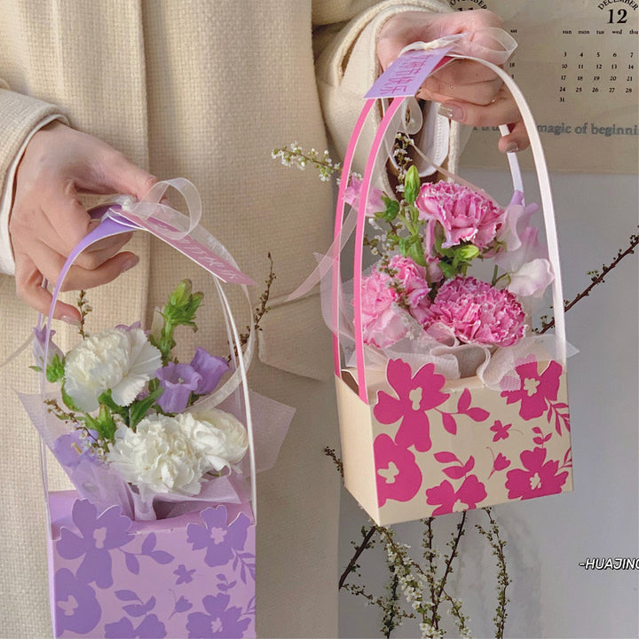 Spring Floral Portable Flower Box Pack 6 (32.5x13cm)