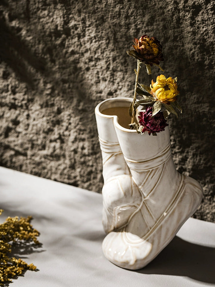 Unique Ballet Shoes Ceramic Vase