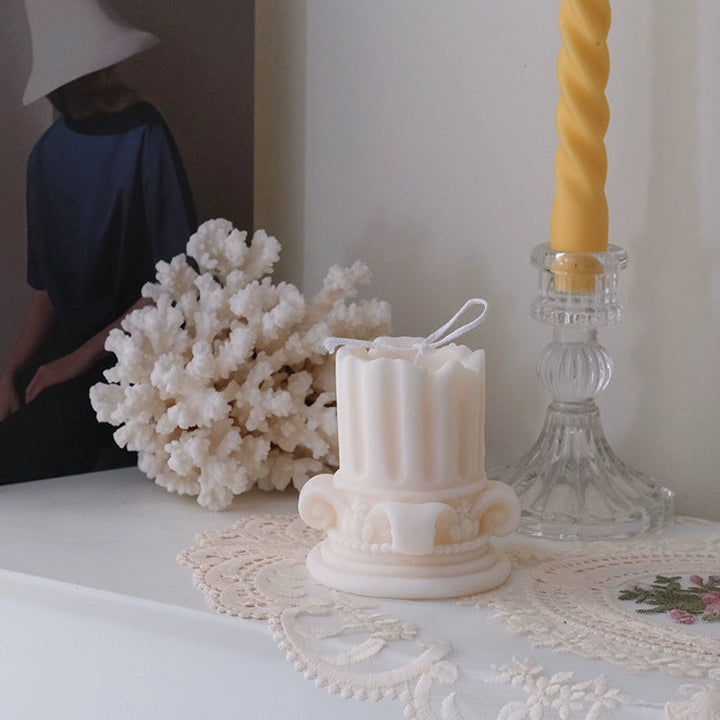 Retro Pillar Shaped Aromatherapy Candle