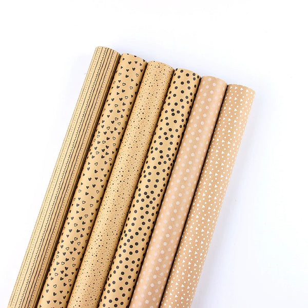 Kraft Polka Dot Gift Wrapping Paper 50x70cm