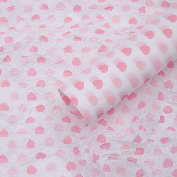 Heart Tissue Paper for Bouquet Gift Wrapping Pack 30 (50x70cm) is a delightful addition to your valentine flowers collection.