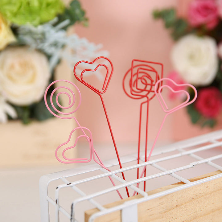 30pcs 7.8 Inch Floral Picks Metal Card Holders Floral Supplies is a delightful addition to your valentine's gifts collection.