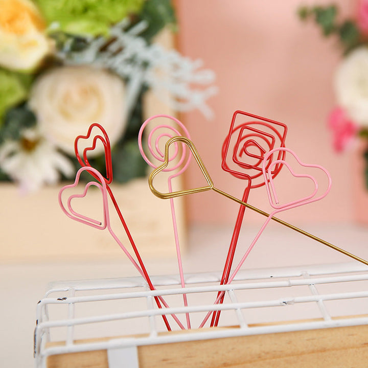 30pcs 7.8 Inch Floral Picks Metal Card Holders Floral Supplies is a delightful addition to your valentine's day flowers collection.