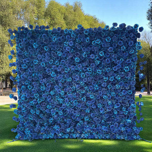 3D Flower Wall - Midnight Bloom Floral Wall Backdrop