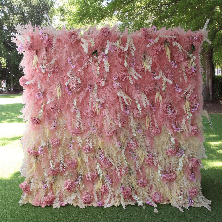 3D Flower Wall - Pink and Ivory Floral Dream Backdrop