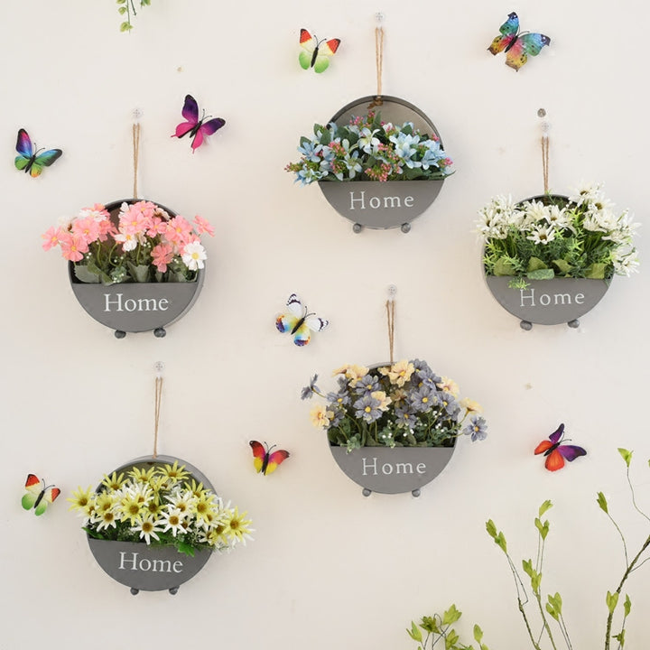 Nordic Hanging Wall Flower Baskets for Creative Home Wall Decor