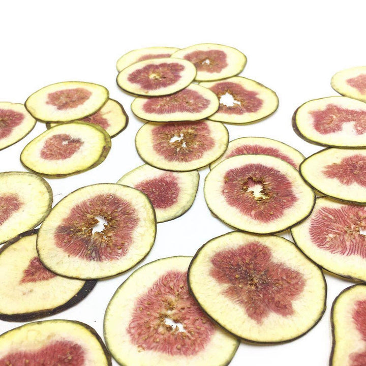 5 Pcs Dried Pressed Fig Slices for DIY Crafts