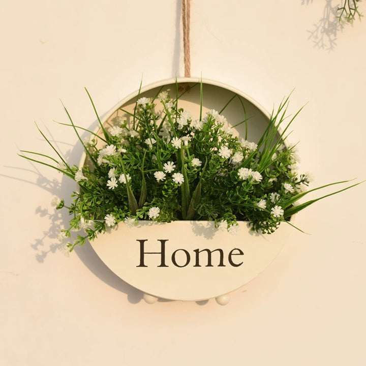 Nordic Hanging Wall Flower Baskets for Creative Home Wall Decor