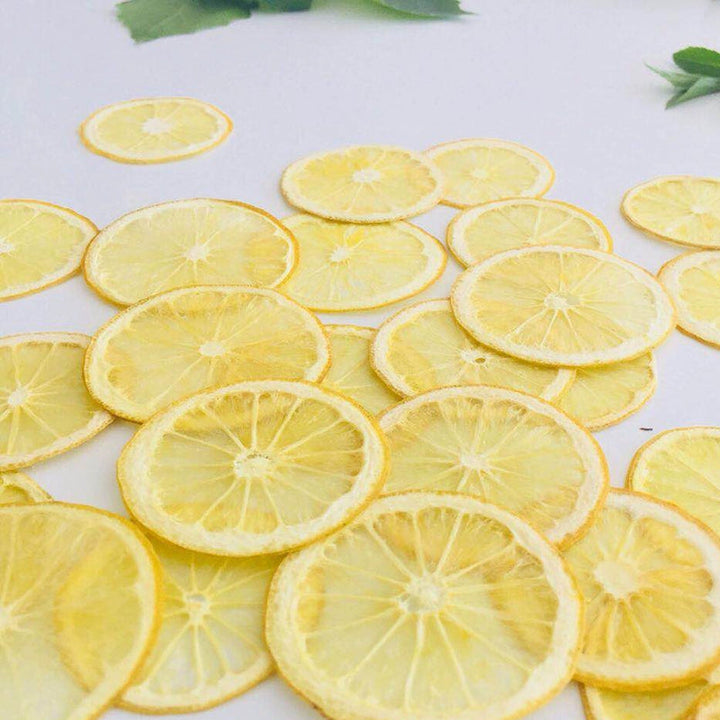 5 Pcs Dried Pressed Lemon Slices for DIY Crafts