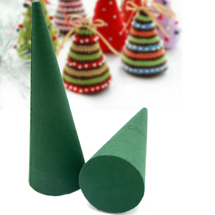 Green Wet Floral Foam Cone is an ideal addition to your floral styrofoam collection.