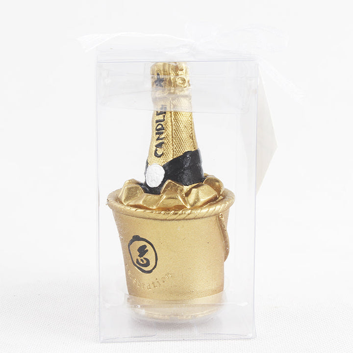 Champagne Bottle Shaped Candle