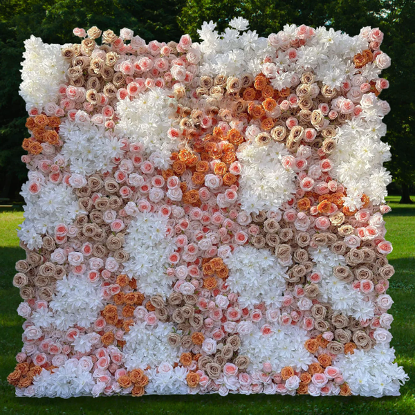 3D Flower Wall - Autumn Bliss Floral Wall Backdrop