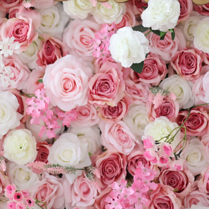 3D Flower Wall - Pink Petals Dream Floral Wall Backdrop