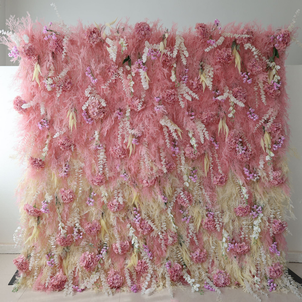 3D Flower Wall - Pink and Ivory Floral Dream Backdrop