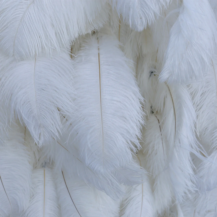 3D Flower Wall - Feather White Floral Wall Backdrop