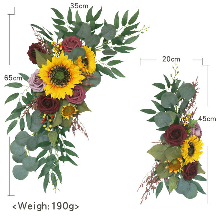 Sunflower Arch Flowers for Wedding Party Decor