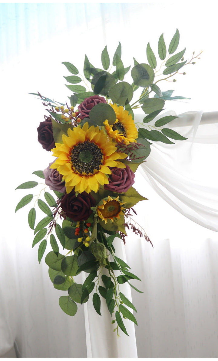 Sunflower Arch Flowers for Wedding Party Decor