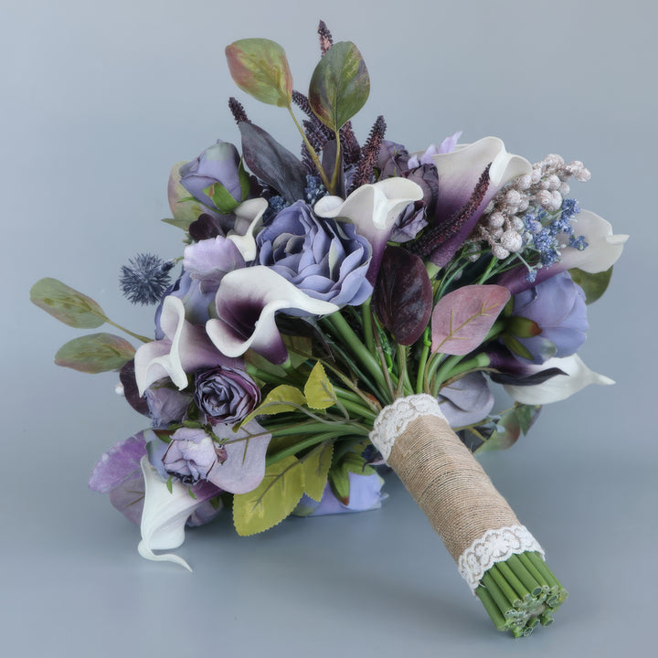 Mystical Lavender and Calla Lily Bridal Bouquet