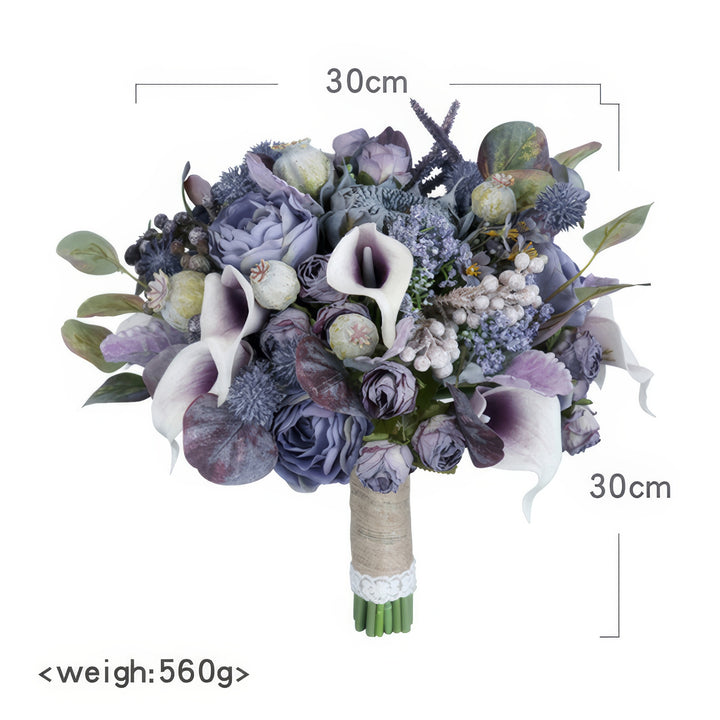 Mystical Lavender and Calla Lily Bridal Bouquet